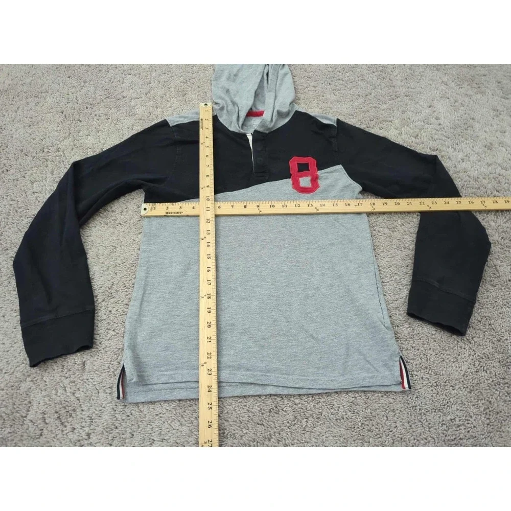 Wonder‎ Nation Hoodie Youth Boys XXL 18 Colorblock Long Sleeve 8 Embroidered